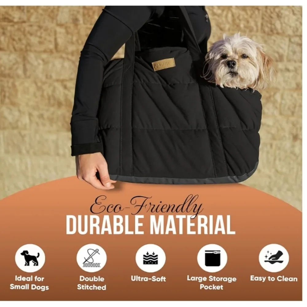 Black Pet Carrier Sling Bag NEW